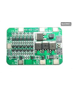 BMS 6S 12A 24V  Protection Board For 6 Pack 18650 Li-ion Lithium Battery Cell