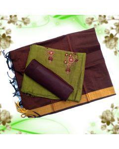 Cotton Silk Churidhar Set